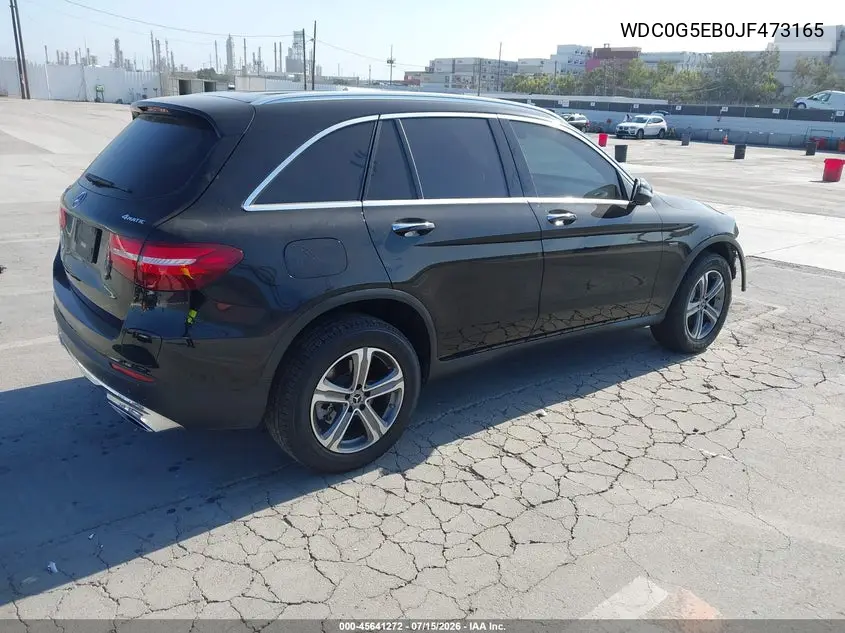 2018 Mercedes-Benz Glc 350E 4Matic VIN: WDC0G5EB0JF473165 Lot: 45641272