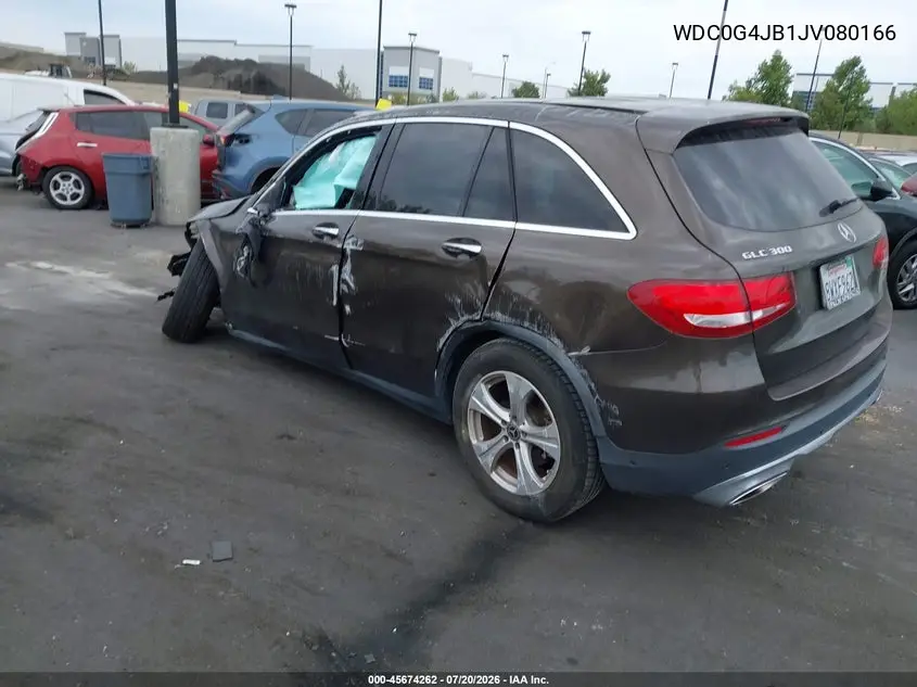 2018 Mercedes-Benz Glc 300 VIN: WDC0G4JB1JV080166 Lot: 45674262