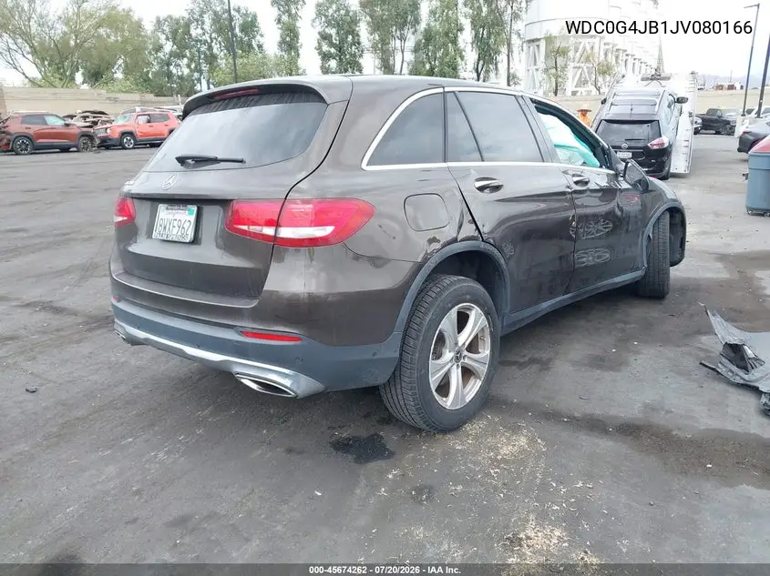 2018 Mercedes-Benz Glc 300 VIN: WDC0G4JB1JV080166 Lot: 45674262