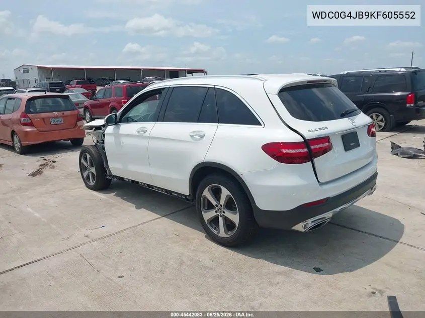 2019 Mercedes-Benz Glc 300 VIN: WDC0G4JB9KF605552 Lot: 45442083