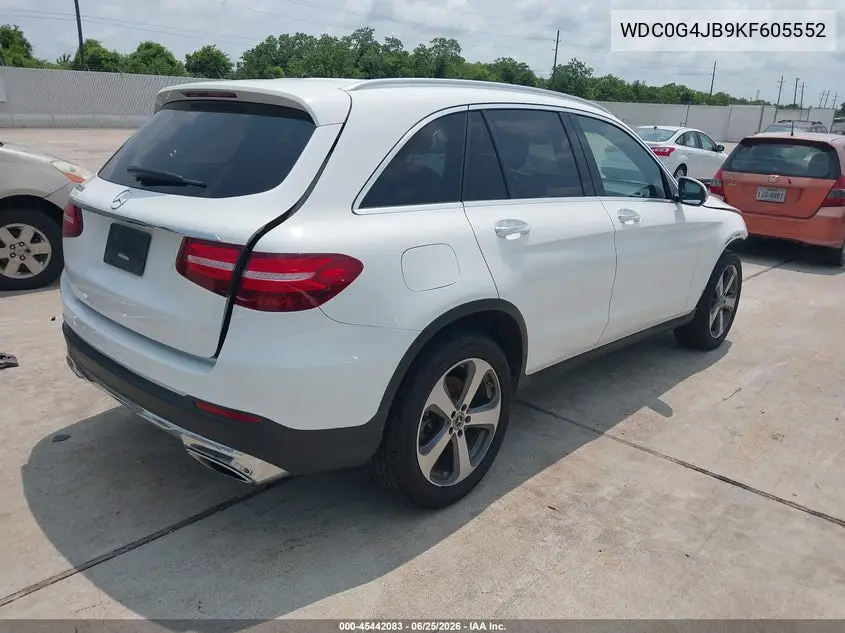 2019 Mercedes-Benz Glc 300 VIN: WDC0G4JB9KF605552 Lot: 45442083