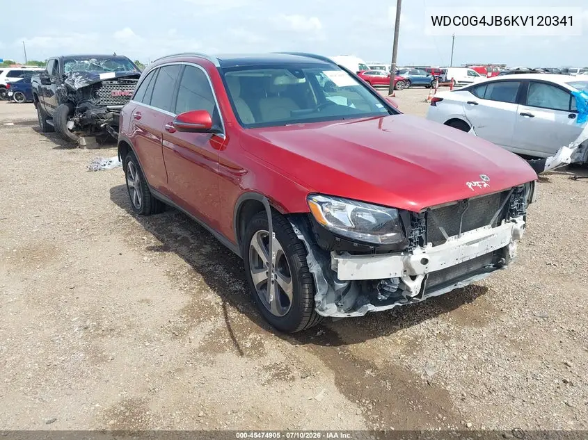 2019 Mercedes-Benz Glc 300 VIN: WDC0G4JB6KV120341 Lot: 45474905