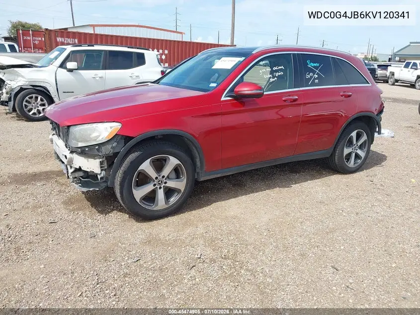 2019 Mercedes-Benz Glc 300 VIN: WDC0G4JB6KV120341 Lot: 45474905