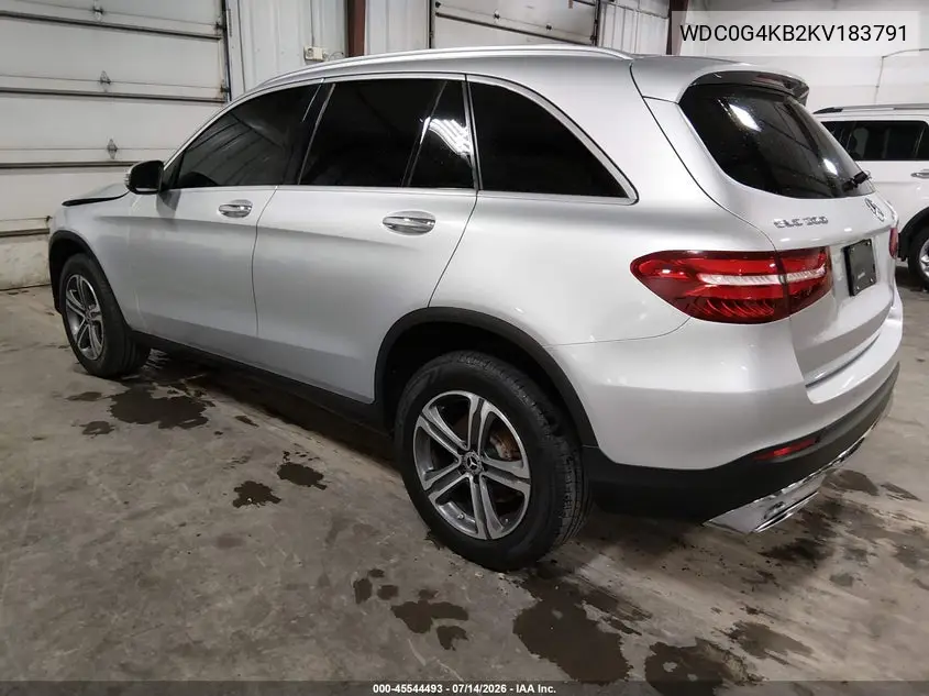 2019 Mercedes-Benz Glc 300 4Matic VIN: WDC0G4KB2KV183791 Lot: 45544493