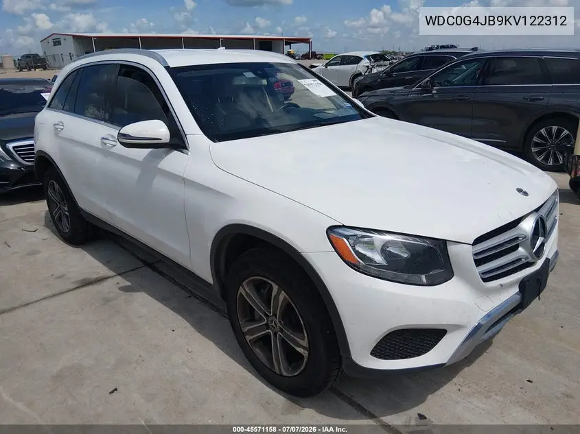 2019 Mercedes-Benz Glc 300 VIN: WDC0G4JB9KV122312 Lot: 45571158