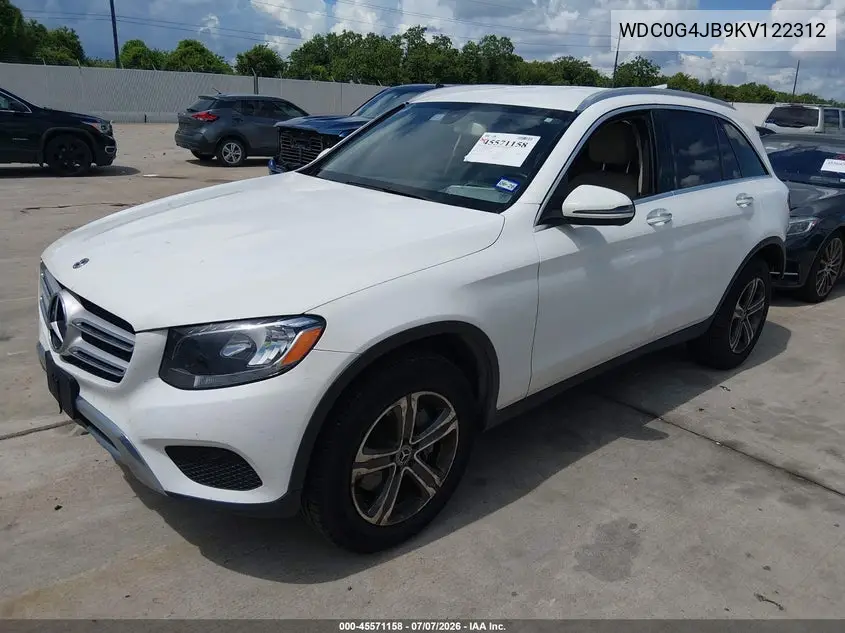 2019 Mercedes-Benz Glc 300 VIN: WDC0G4JB9KV122312 Lot: 45571158