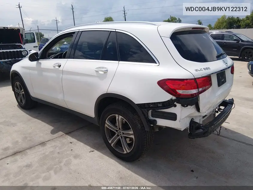 2019 Mercedes-Benz Glc 300 VIN: WDC0G4JB9KV122312 Lot: 45571158