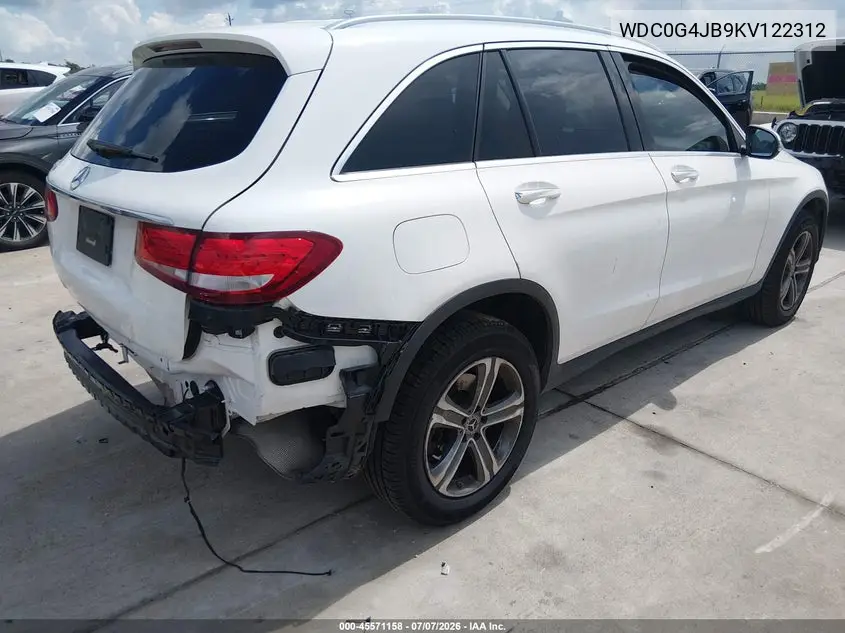2019 Mercedes-Benz Glc 300 VIN: WDC0G4JB9KV122312 Lot: 45571158