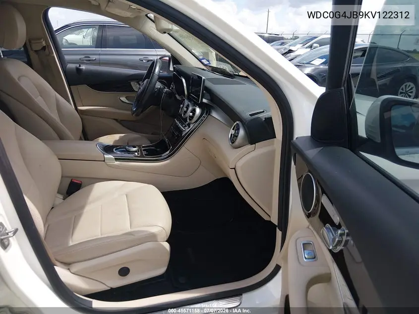 2019 Mercedes-Benz Glc 300 VIN: WDC0G4JB9KV122312 Lot: 45571158
