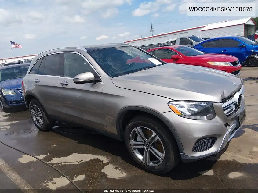 2019 Mercedes-Benz Glc 300 4Matic VIN: WDC0G4KB5KV130678 Lot: 45572076