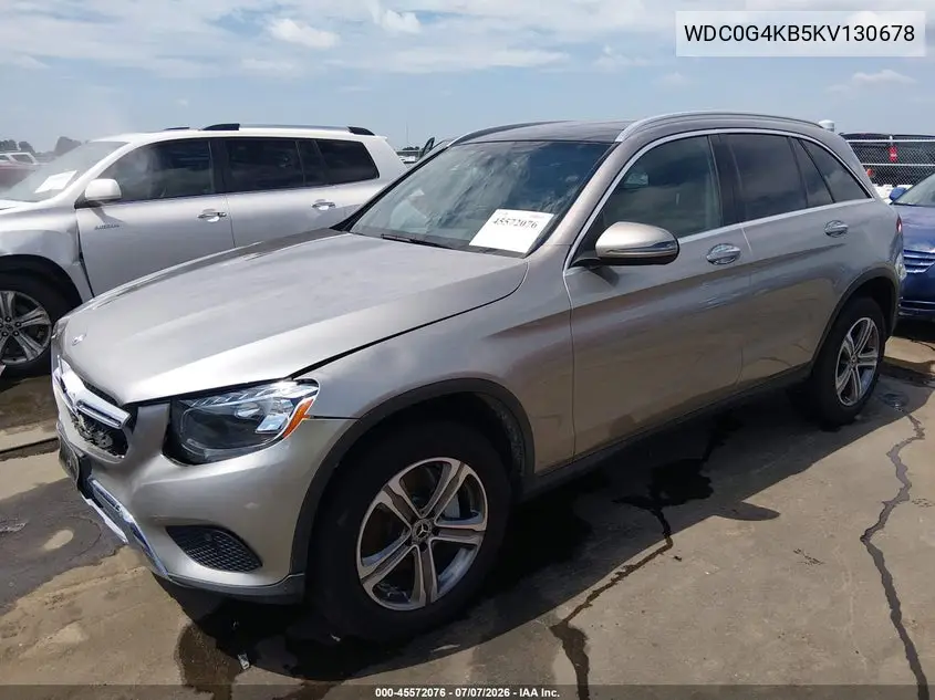 2019 Mercedes-Benz Glc 300 4Matic VIN: WDC0G4KB5KV130678 Lot: 45572076