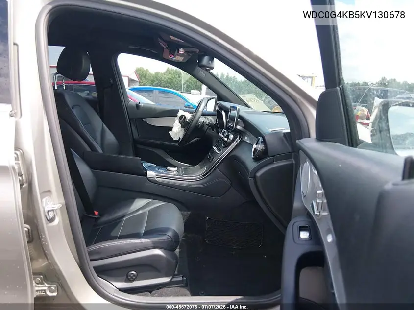 2019 Mercedes-Benz Glc 300 4Matic VIN: WDC0G4KB5KV130678 Lot: 45572076