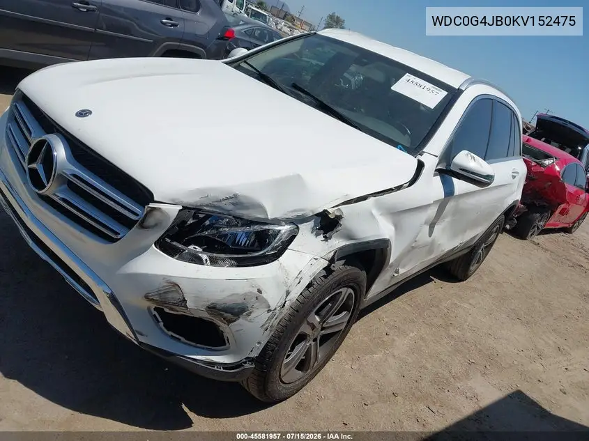 2019 Mercedes-Benz Glc 300 VIN: WDC0G4JB0KV152475 Lot: 45581957