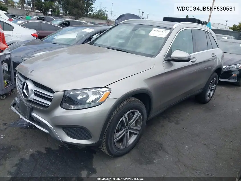 2019 Mercedes-Benz Glc 300 VIN: WDC0G4JB5KF630531 Lot: 45586189