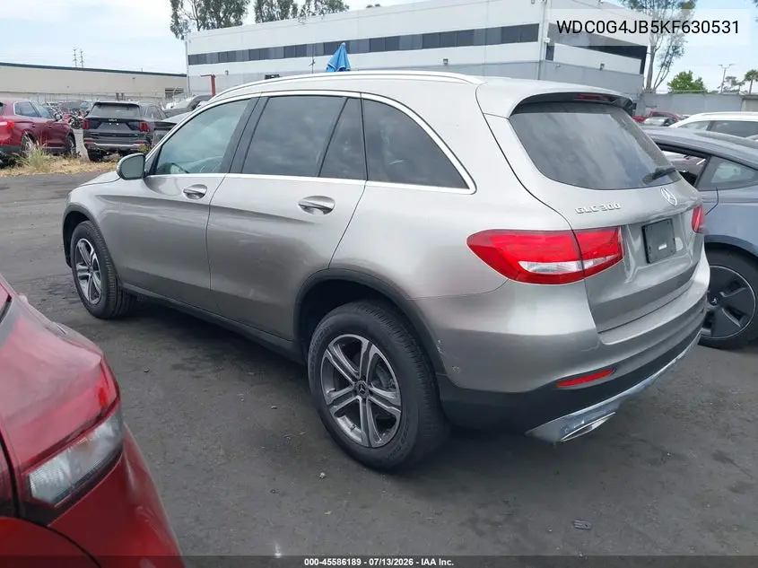 2019 Mercedes-Benz Glc 300 VIN: WDC0G4JB5KF630531 Lot: 45586189
