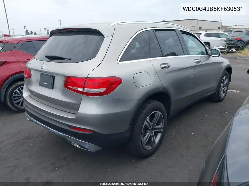 2019 Mercedes-Benz Glc 300 VIN: WDC0G4JB5KF630531 Lot: 45586189