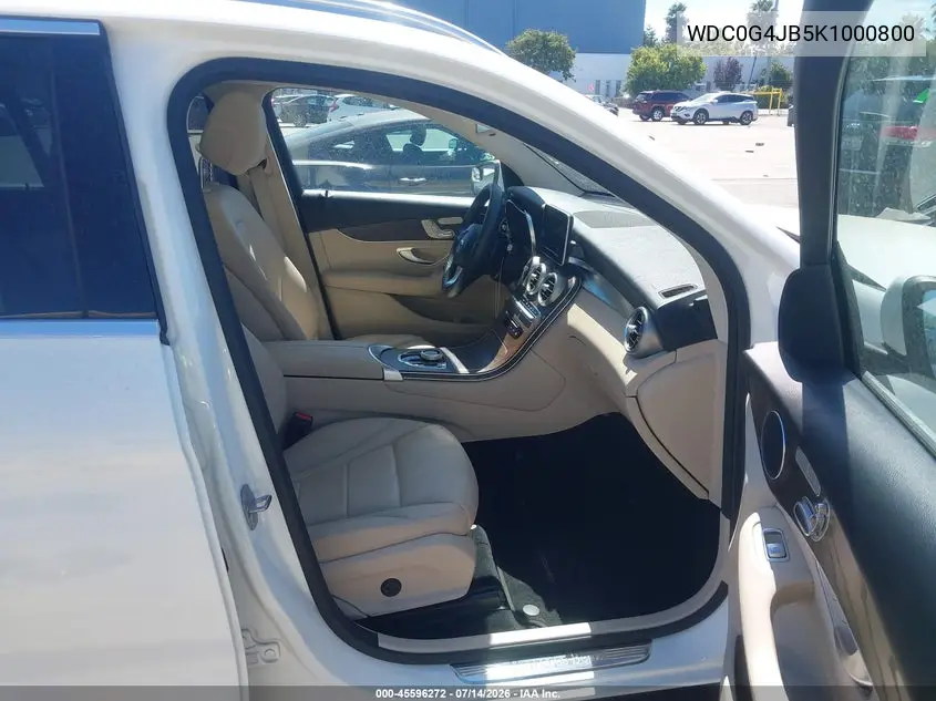 2019 Mercedes-Benz Glc 300 VIN: WDC0G4JB5K1000800 Lot: 45596272