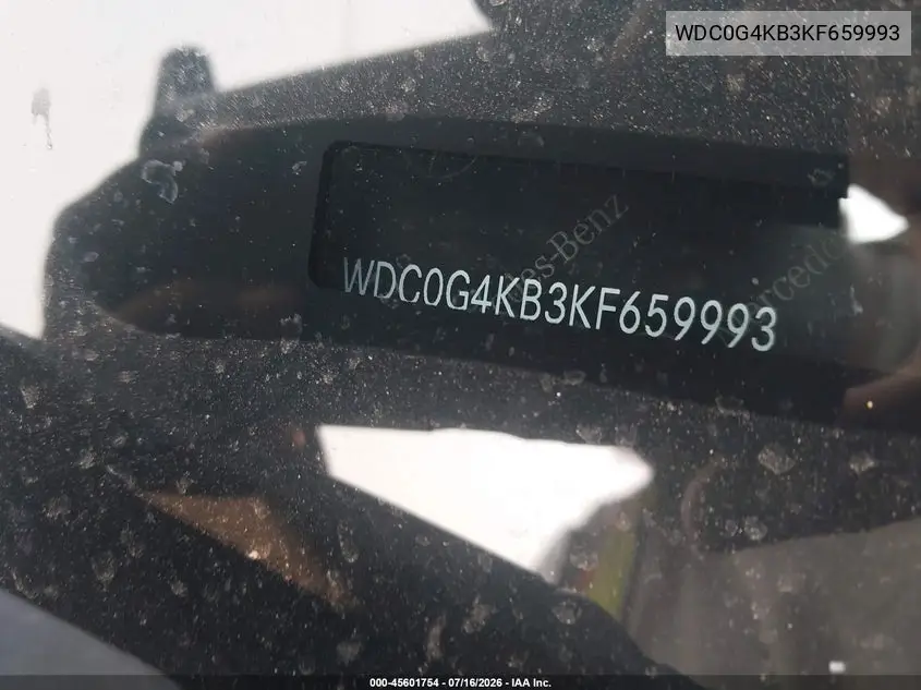 WDC0G4KB3KF659993 2019 Mercedes-Benz Glc 300 4Matic