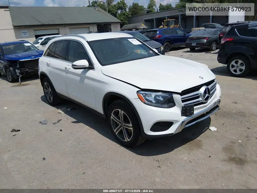 2019 Mercedes-Benz Glc 300 4Matic VIN: WDC0G4KB8KF570923 Lot: 45607127