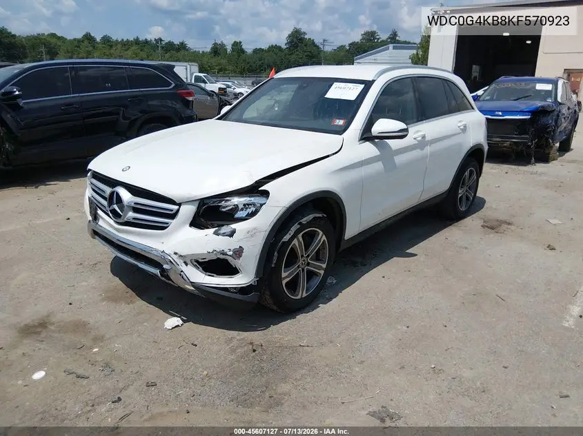 2019 Mercedes-Benz Glc 300 4Matic VIN: WDC0G4KB8KF570923 Lot: 45607127