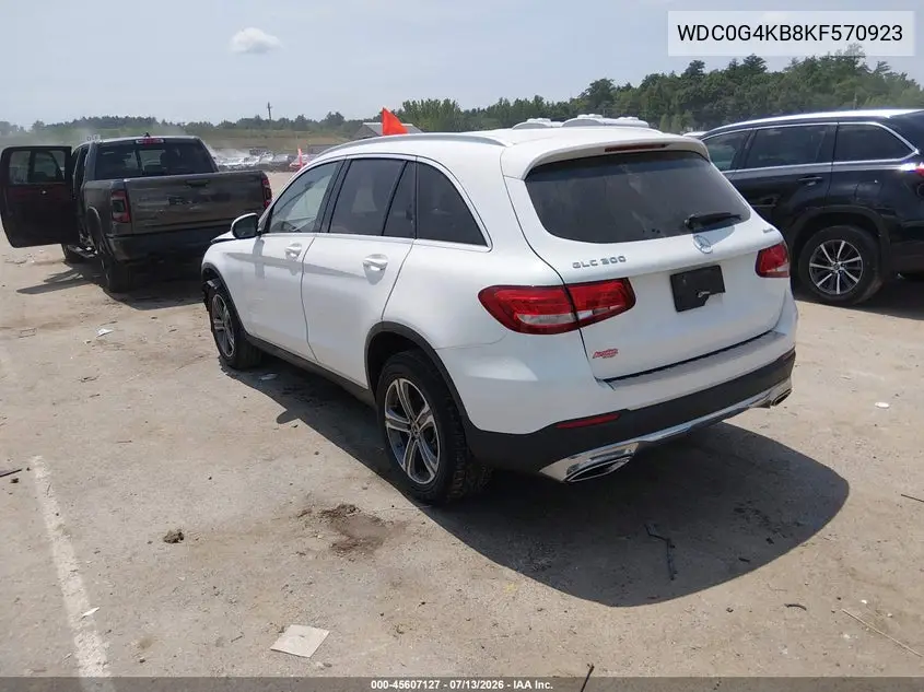 2019 Mercedes-Benz Glc 300 4Matic VIN: WDC0G4KB8KF570923 Lot: 45607127