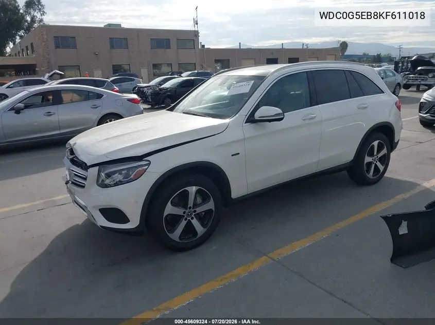 2019 Mercedes-Benz Glc 350E 4Matic VIN: WDC0G5EB8KF611018 Lot: 45609324