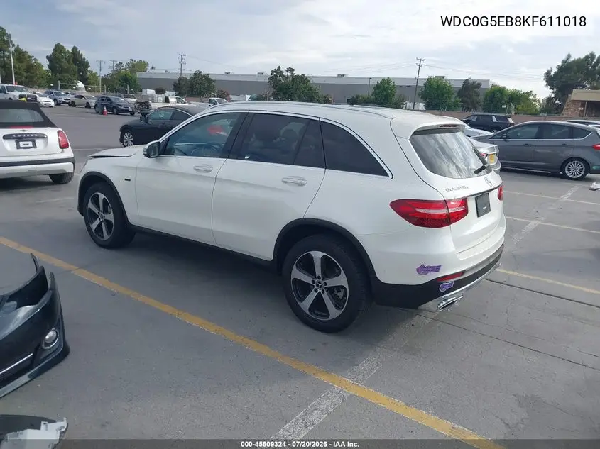 2019 Mercedes-Benz Glc 350E 4Matic VIN: WDC0G5EB8KF611018 Lot: 45609324