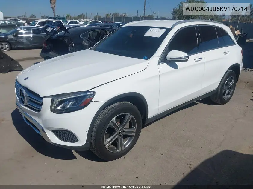 2019 Mercedes-Benz Glc 300 VIN: WDC0G4JB5KV170714 Lot: 45639321