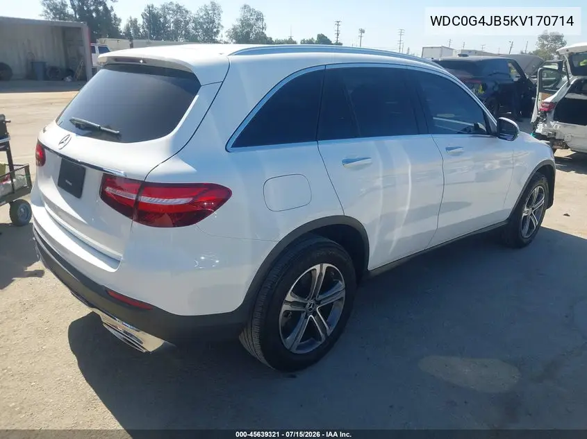 2019 Mercedes-Benz Glc 300 VIN: WDC0G4JB5KV170714 Lot: 45639321