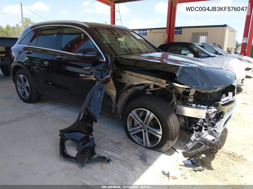 2019 Mercedes-Benz Glc 300 VIN: WDC0G4JB3KF576047 Lot: 45646428