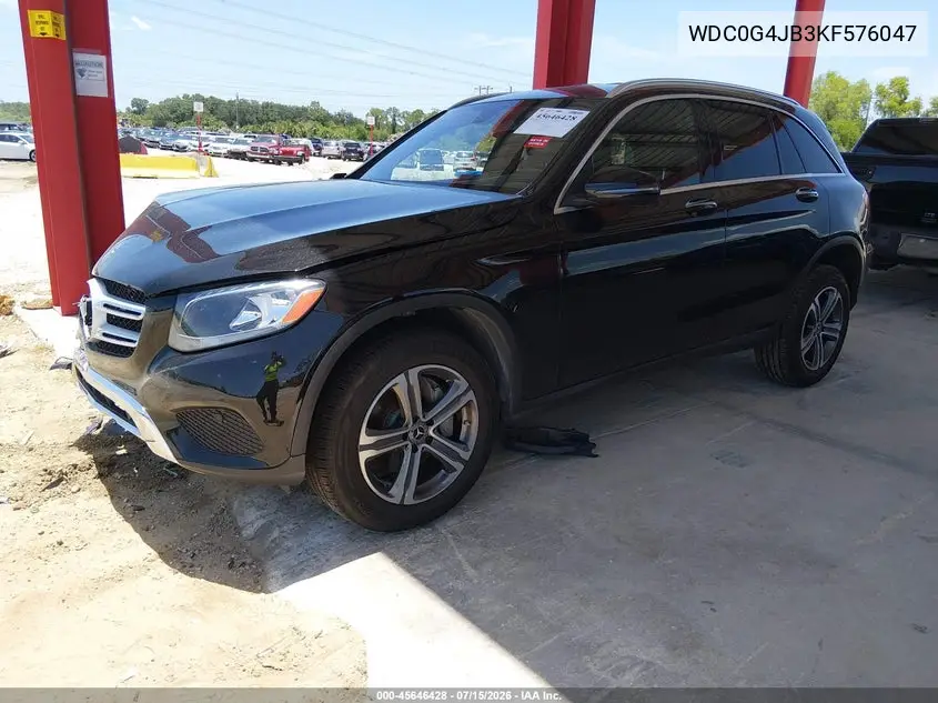 2019 Mercedes-Benz Glc 300 VIN: WDC0G4JB3KF576047 Lot: 45646428