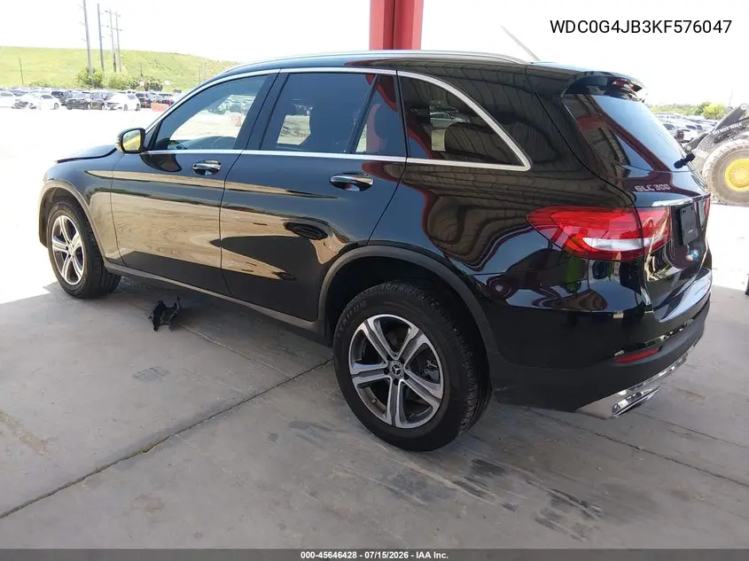 2019 Mercedes-Benz Glc 300 VIN: WDC0G4JB3KF576047 Lot: 45646428