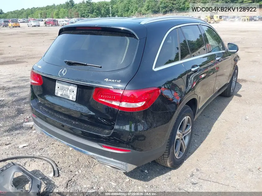 2019 Mercedes-Benz Glc 300 4Matic VIN: WDC0G4KB2KV128922 Lot: 45664000