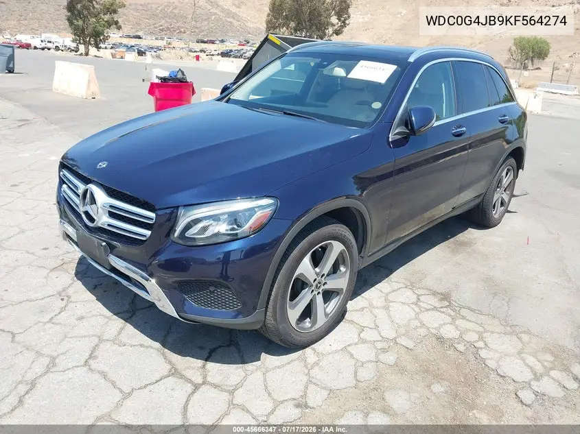 2019 Mercedes-Benz Glc 300 VIN: WDC0G4JB9KF564274 Lot: 45666347