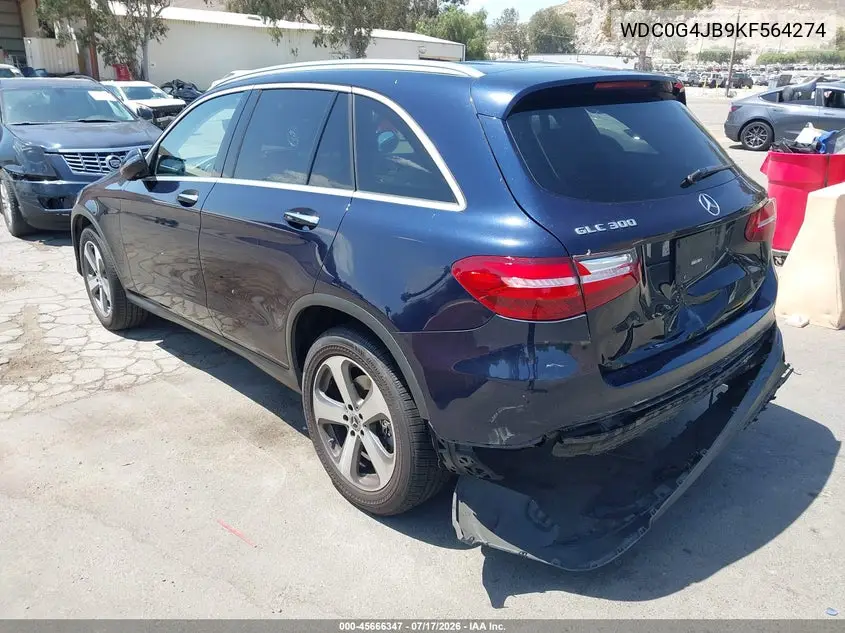 2019 Mercedes-Benz Glc 300 VIN: WDC0G4JB9KF564274 Lot: 45666347