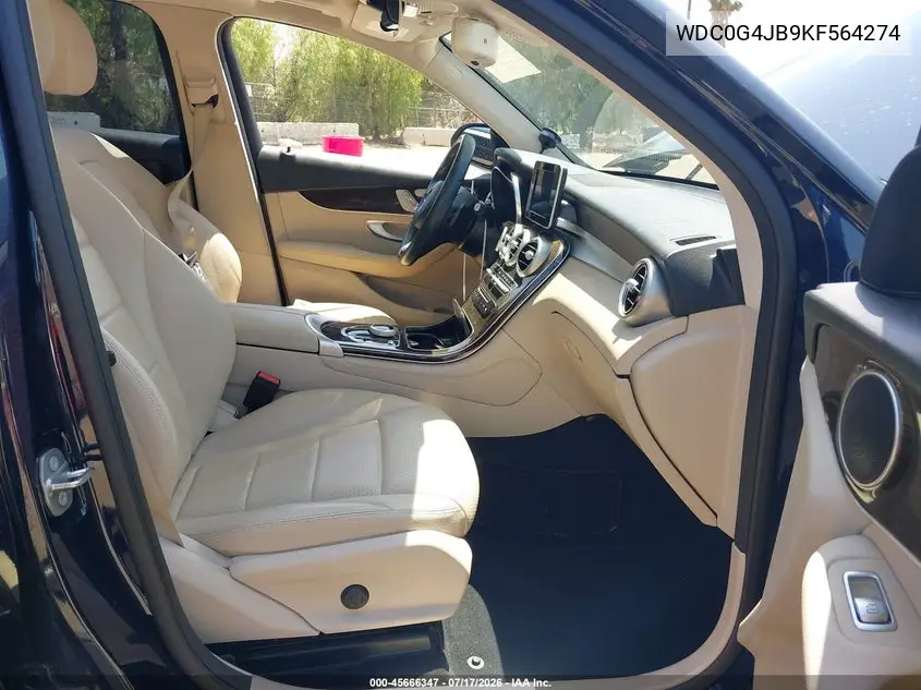2019 Mercedes-Benz Glc 300 VIN: WDC0G4JB9KF564274 Lot: 45666347