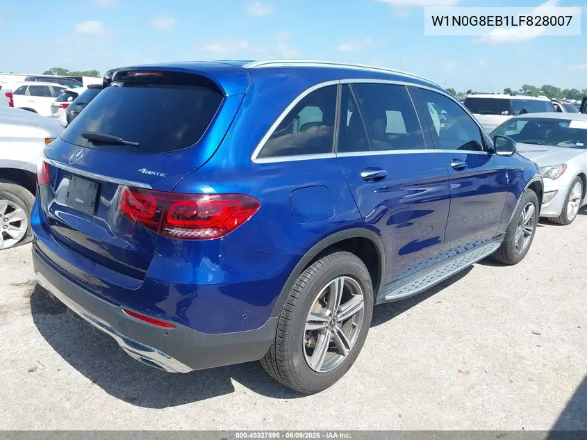 2020 Mercedes-Benz Glc 300 4Matic VIN: W1N0G8EB1LF828007 Lot: 45327595