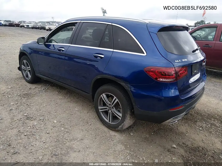 2020 Mercedes-Benz Glc 300 4Matic VIN: WDC0G8EB5LF692580 Lot: 45512848