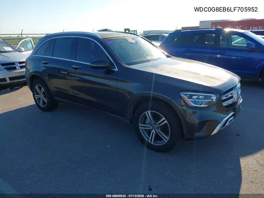 2020 Mercedes-Benz Glc 300 4Matic VIN: WDC0G8EB6LF705952 Lot: 45608535