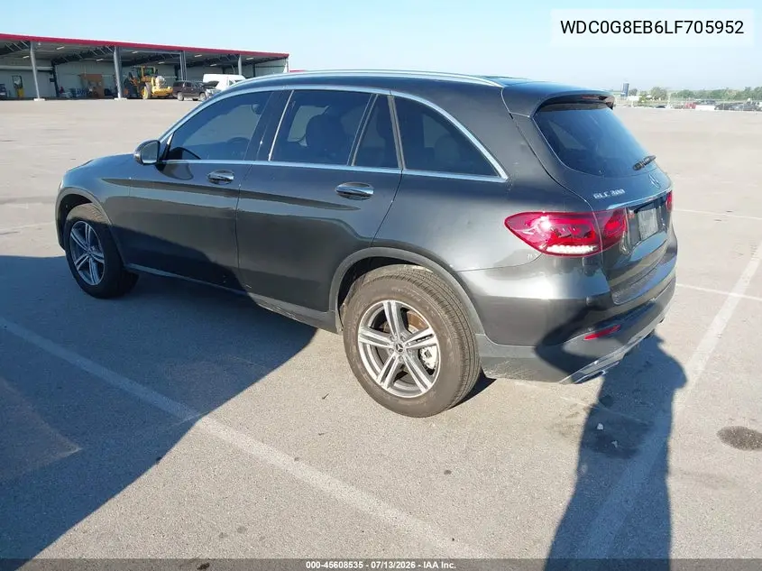 2020 Mercedes-Benz Glc 300 4Matic VIN: WDC0G8EB6LF705952 Lot: 45608535