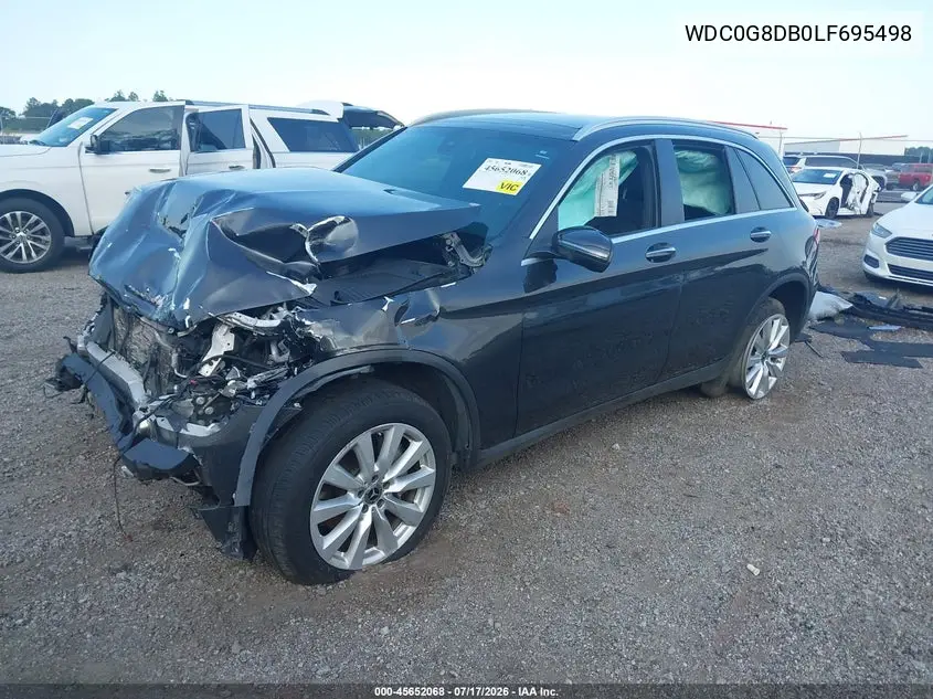2020 Mercedes-Benz Glc 300 VIN: WDC0G8DB0LF695498 Lot: 45652068