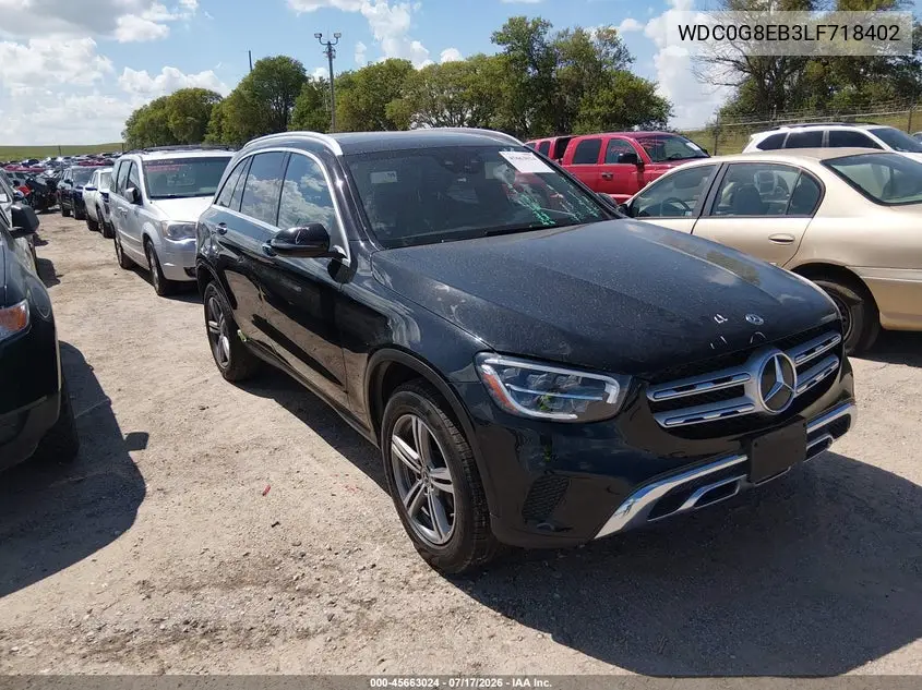 2020 Mercedes-Benz Glc 300 4Matic VIN: WDC0G8EB3LF718402 Lot: 45663024