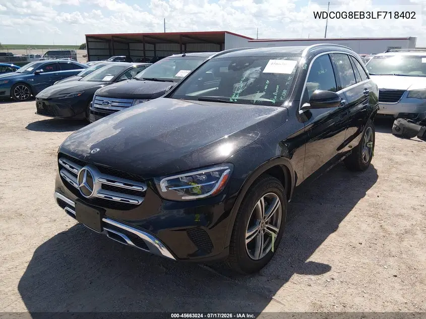 2020 Mercedes-Benz Glc 300 4Matic VIN: WDC0G8EB3LF718402 Lot: 45663024