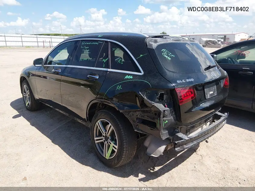 2020 Mercedes-Benz Glc 300 4Matic VIN: WDC0G8EB3LF718402 Lot: 45663024