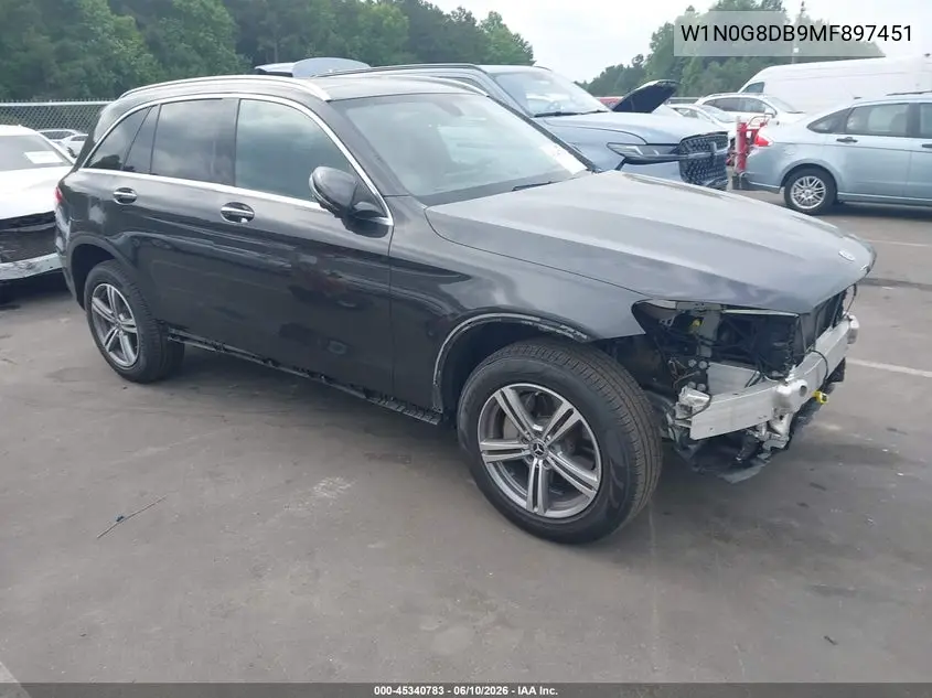 2021 Mercedes-Benz Glc 300 Suv VIN: W1N0G8DB9MF897451 Lot: 45340783