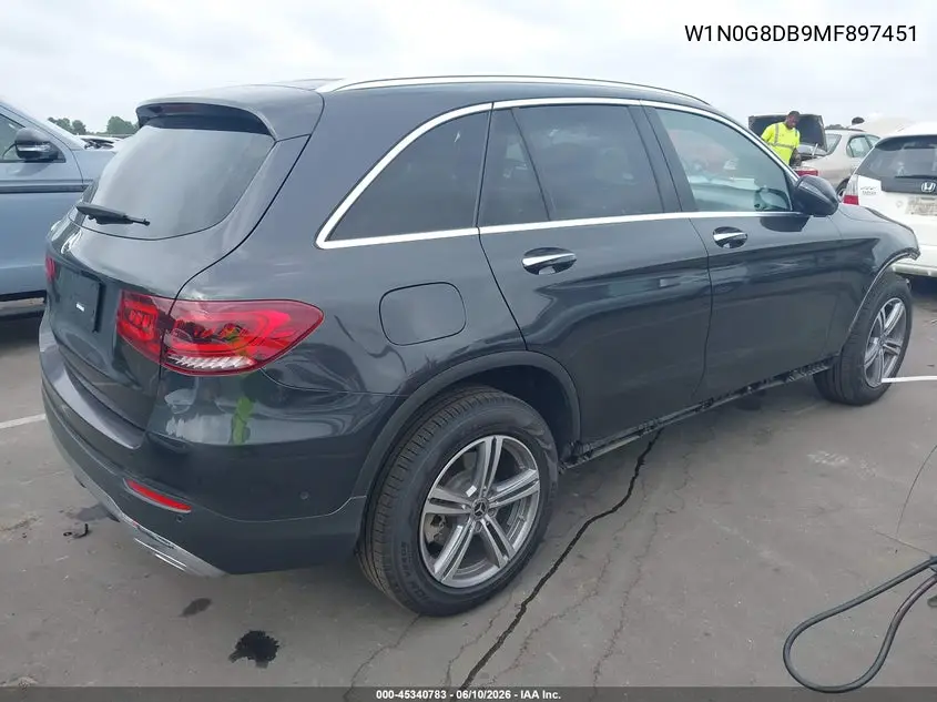 2021 Mercedes-Benz Glc 300 Suv VIN: W1N0G8DB9MF897451 Lot: 45340783