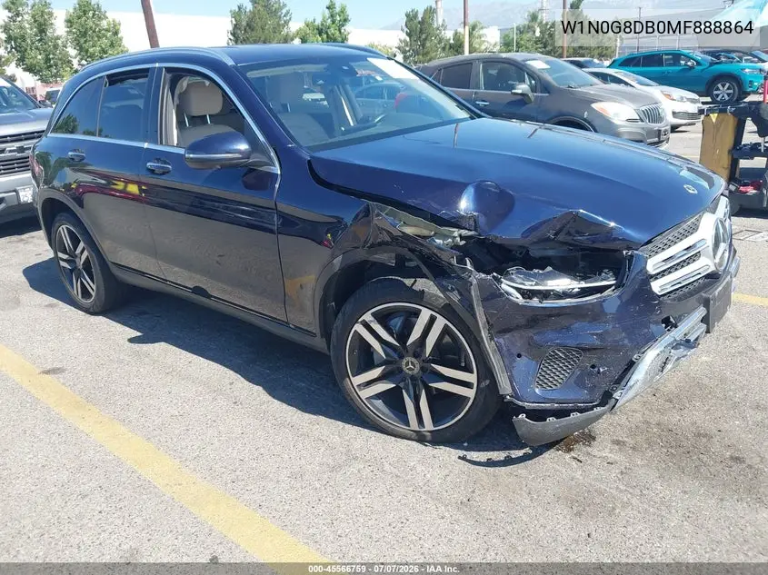 2021 Mercedes-Benz Glc 300 Suv VIN: W1N0G8DB0MF888864 Lot: 45566759