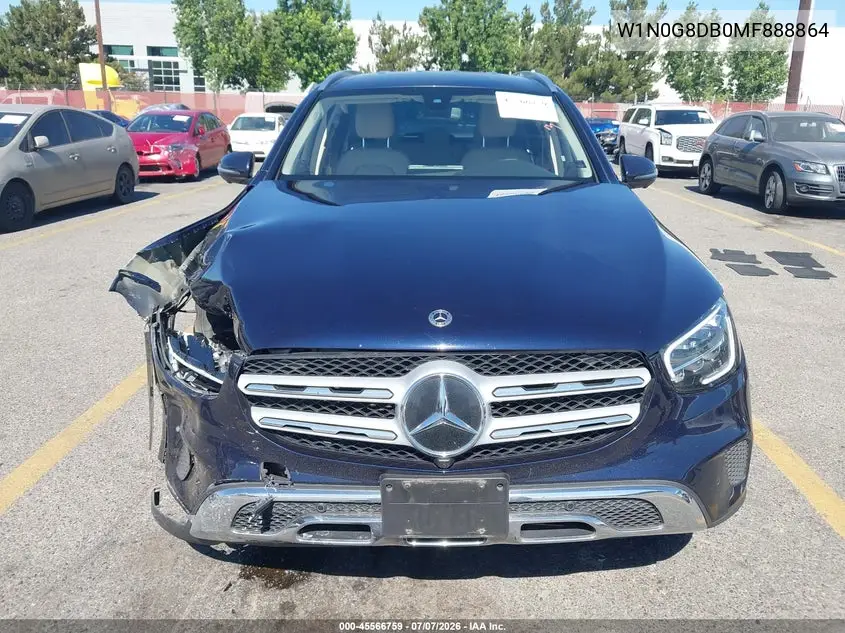 2021 Mercedes-Benz Glc 300 Suv VIN: W1N0G8DB0MF888864 Lot: 45566759
