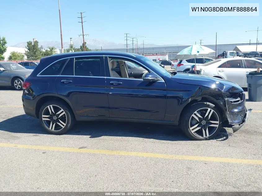 2021 Mercedes-Benz Glc 300 Suv VIN: W1N0G8DB0MF888864 Lot: 45566759