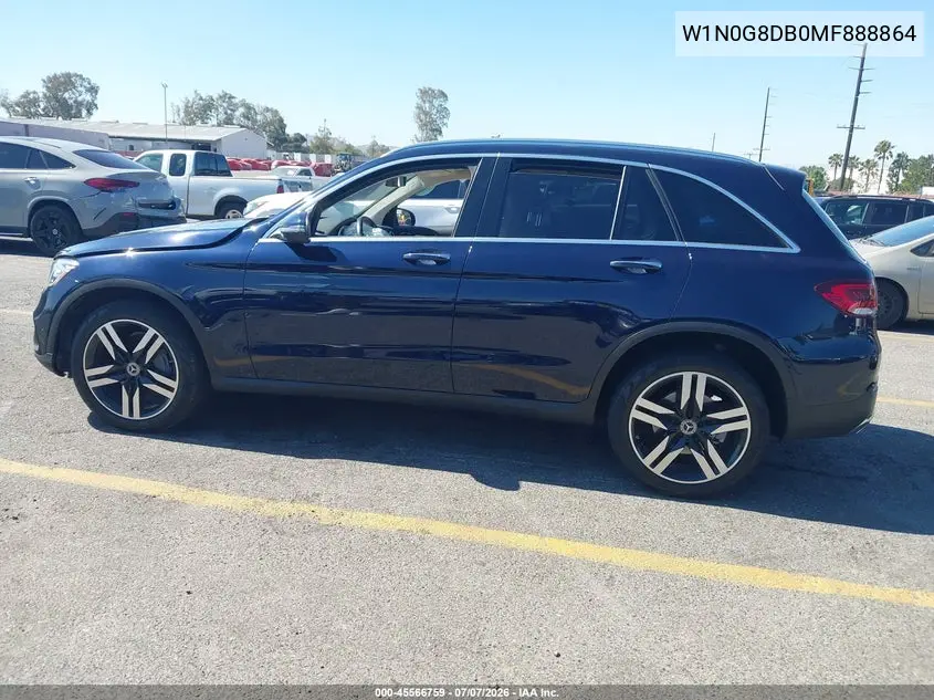 2021 Mercedes-Benz Glc 300 Suv VIN: W1N0G8DB0MF888864 Lot: 45566759